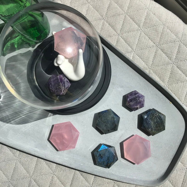 Amethyst Hexagon Compass