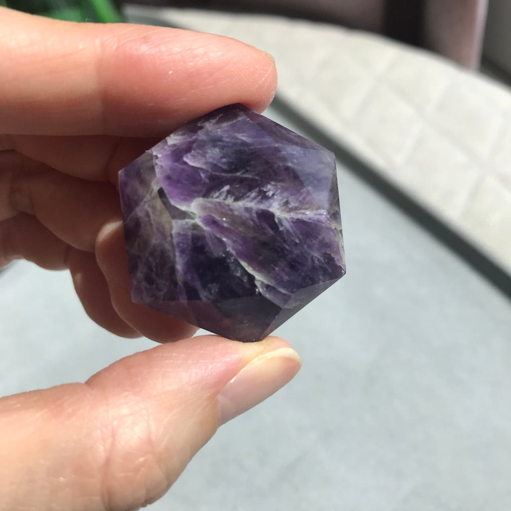 Amethyst Hexagon Compass