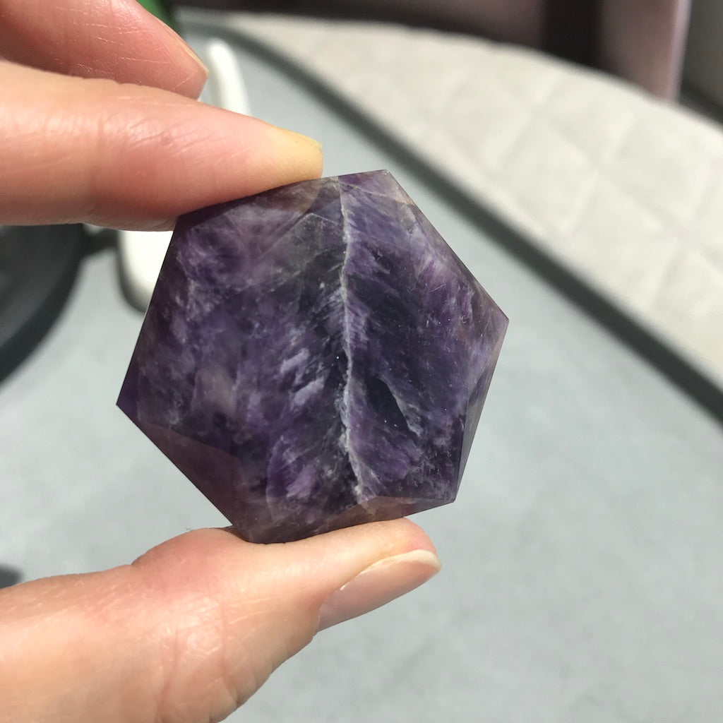 Amethyst Hexagon Compass