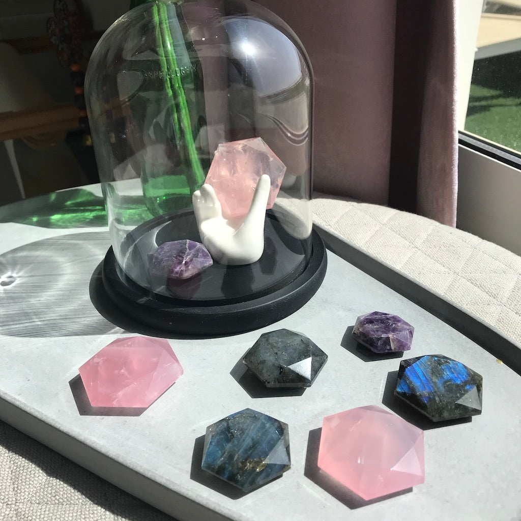 Amethyst Hexagon Compass