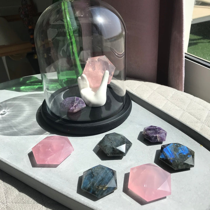 Amethyst Hexagon Compass