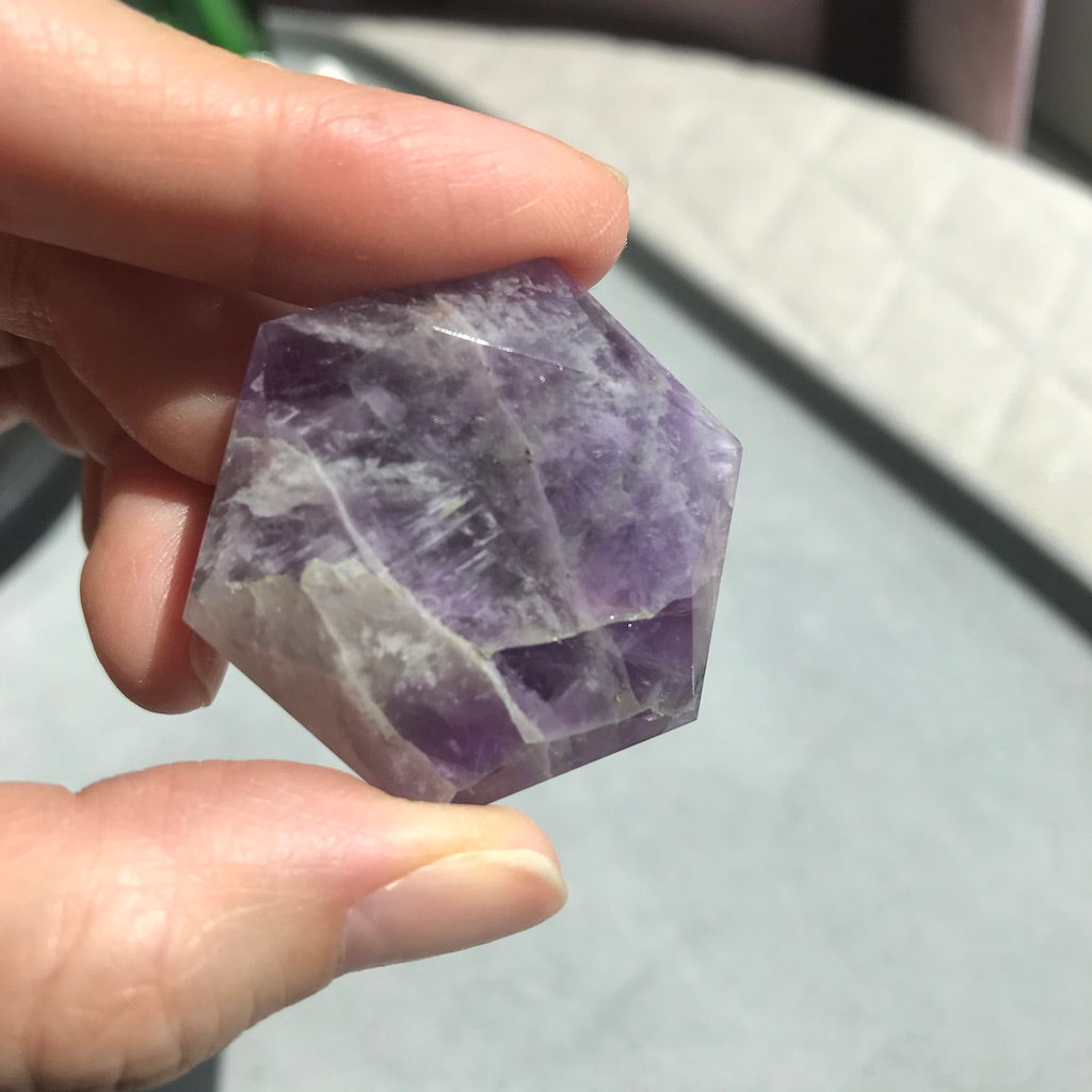 Amethyst Hexagon Compass