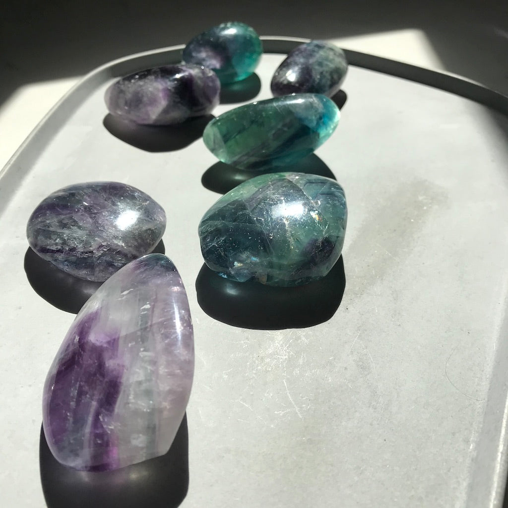 Fluorite Palm Stones