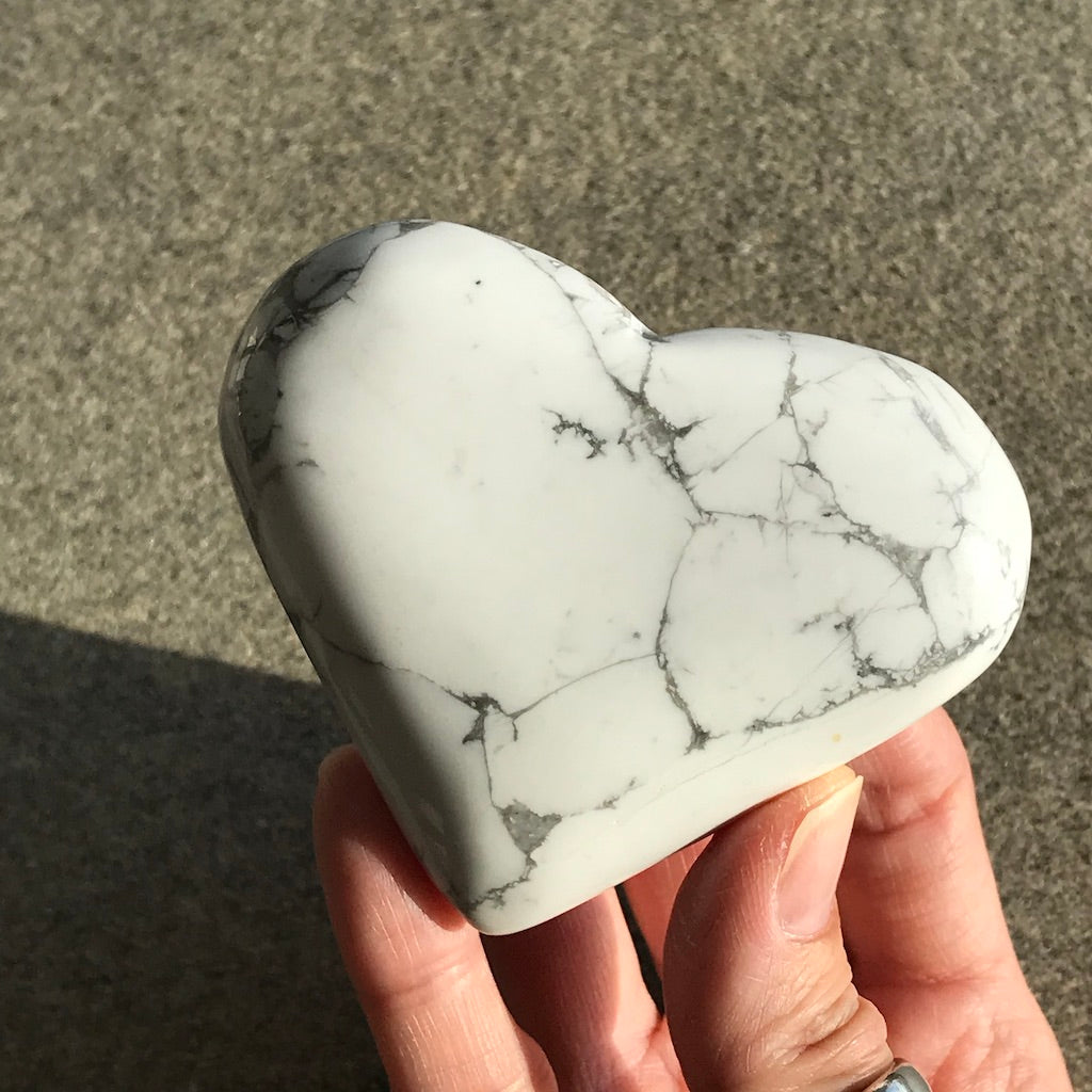 Howlite Hearts