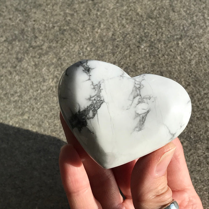 Howlite Hearts