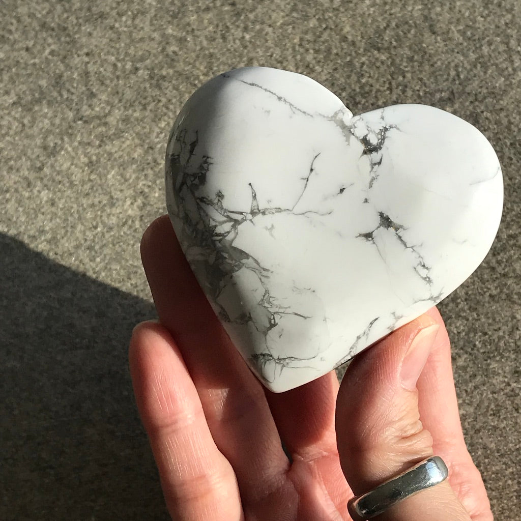 Howlite Hearts