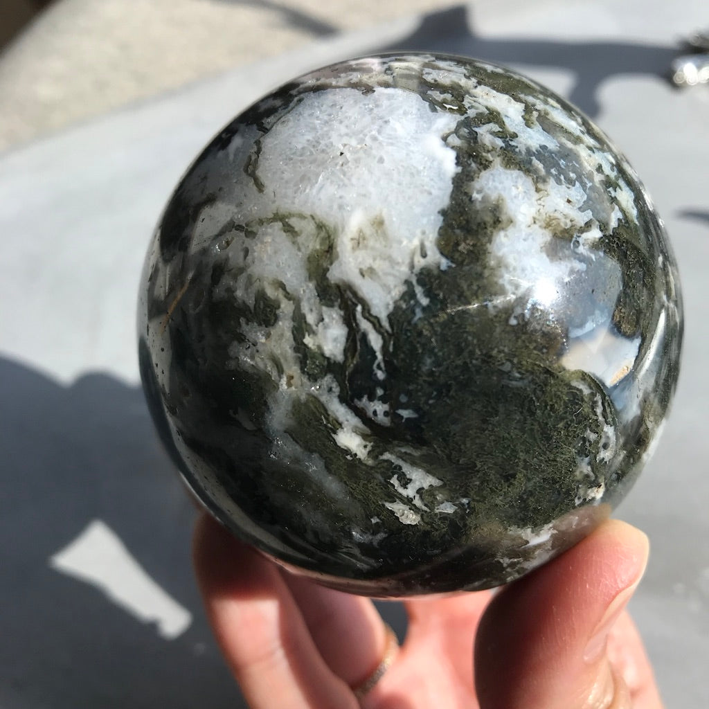 Moss Agate Sphere