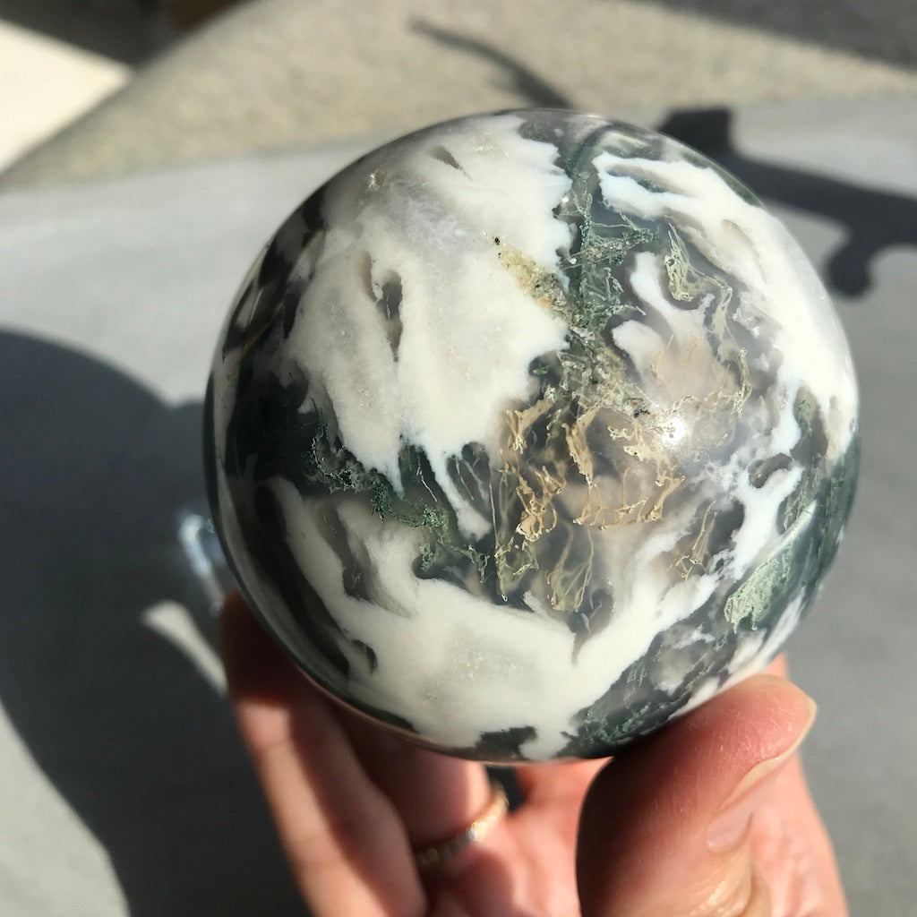 Moss Agate Sphere