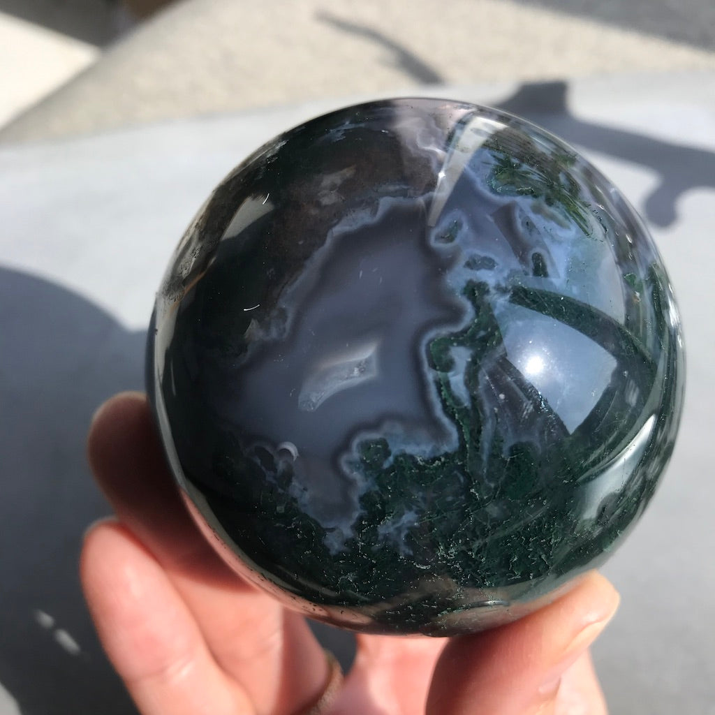 Moss Agate Sphere