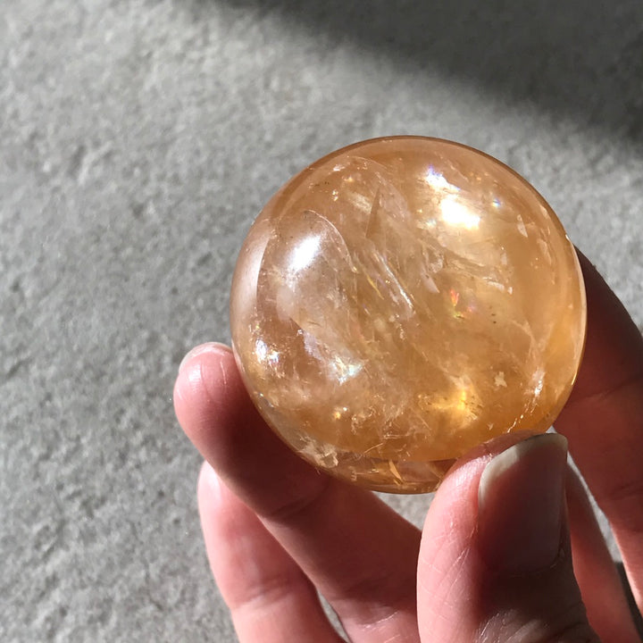 Rainbow Calcite Spheres