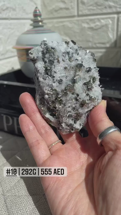 Pyrite with Quartz Cluster