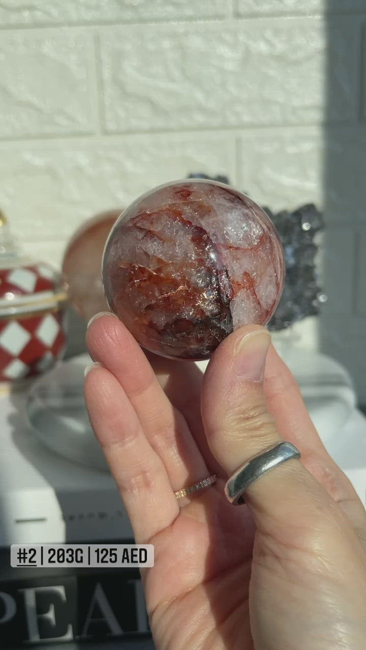 Fire Quartz Sphere