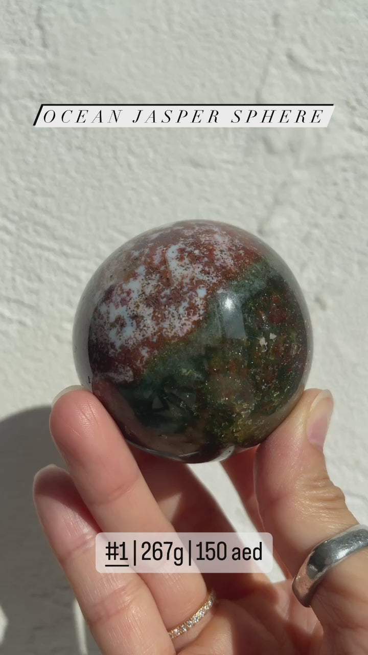 Ocean Jasper Sphere