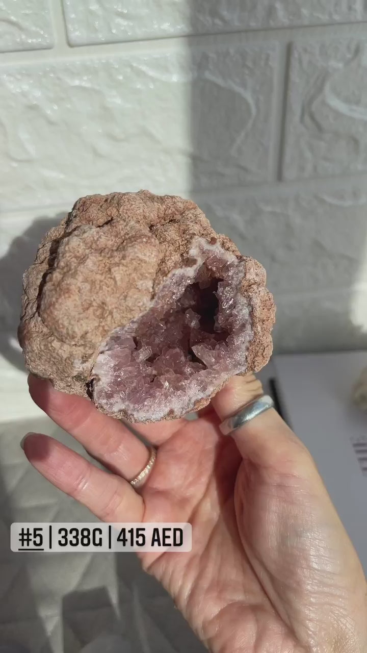 Pink Amethyst Geode cluster