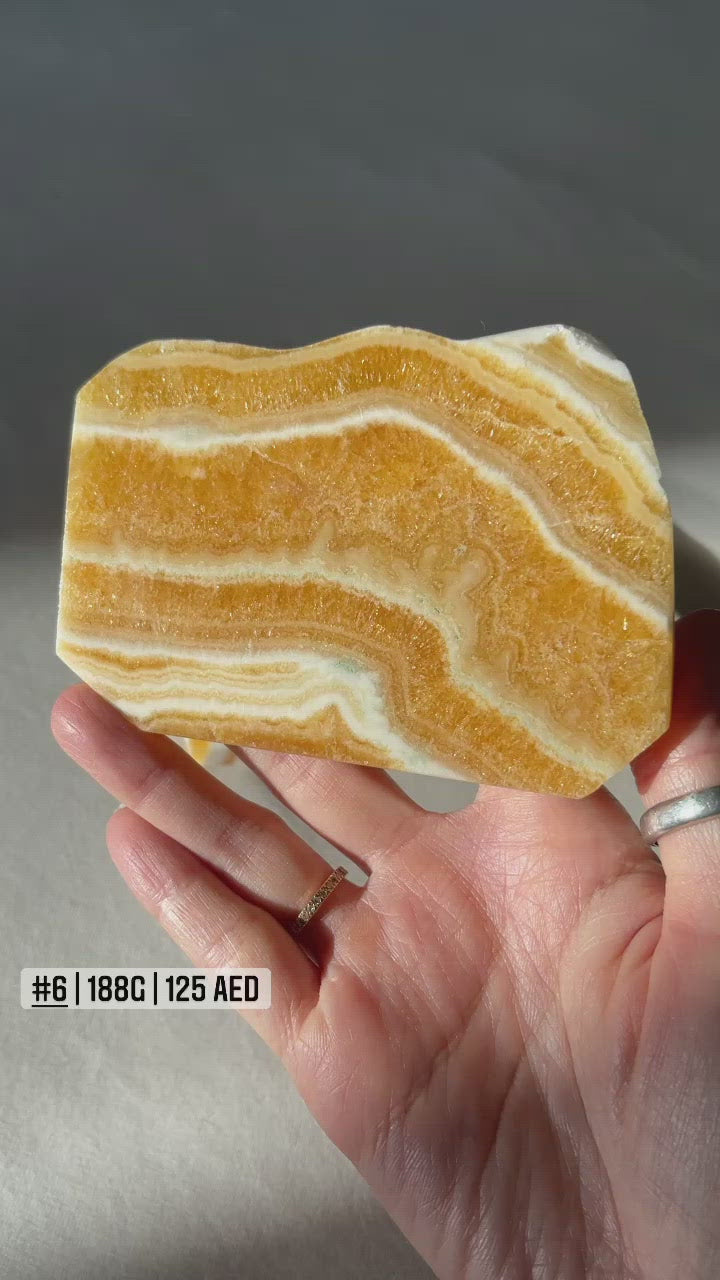 Orange Calcite Slab