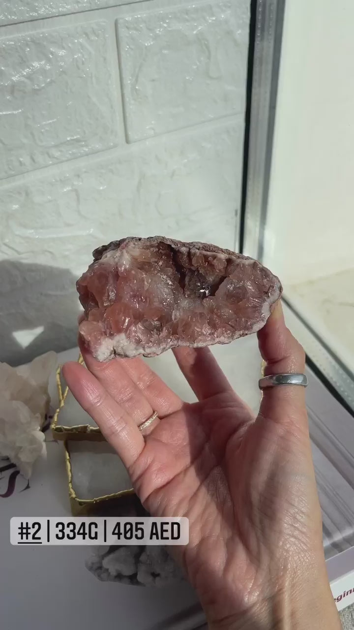 Pink Amethyst Geode cluster