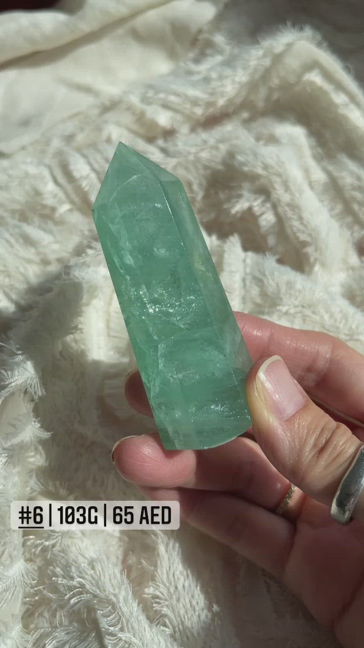 Green Fluorite Point