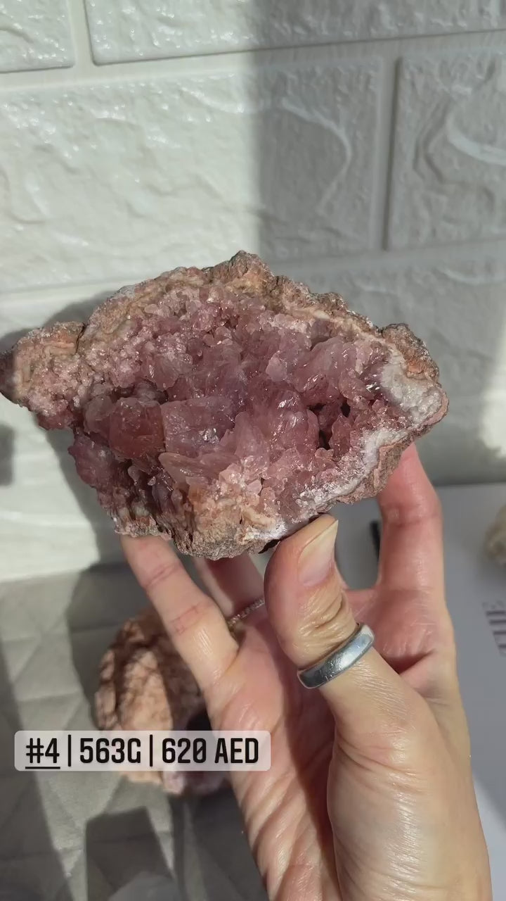 Pink Amethyst Geode cluster