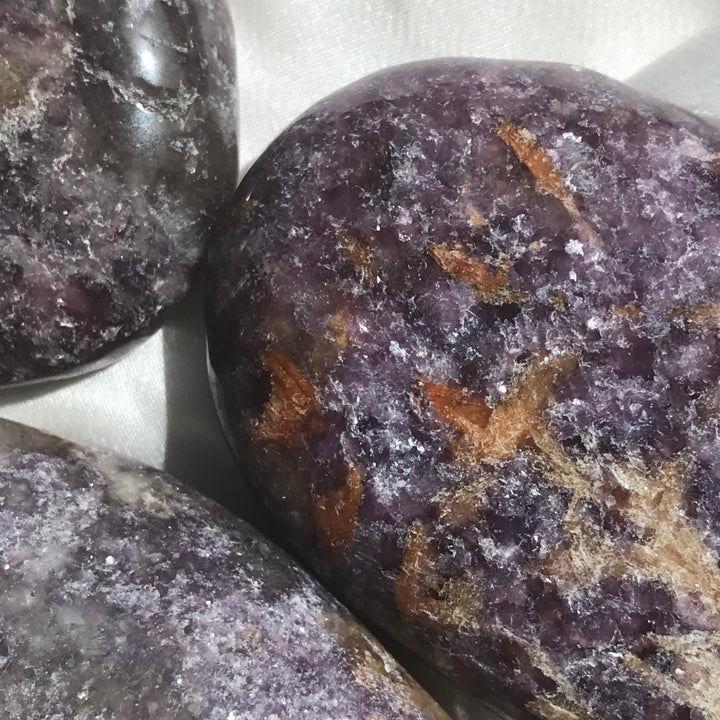 Lepidolite Palm Stone