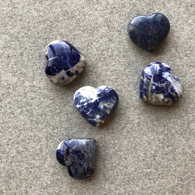 Blue sodalite heart