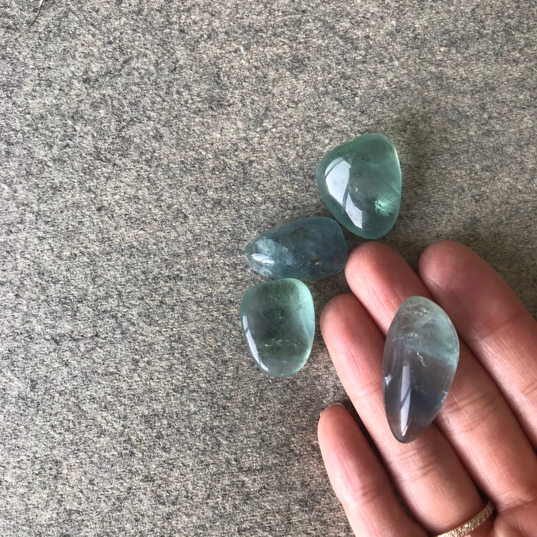 Blue Fluorite Tumbled