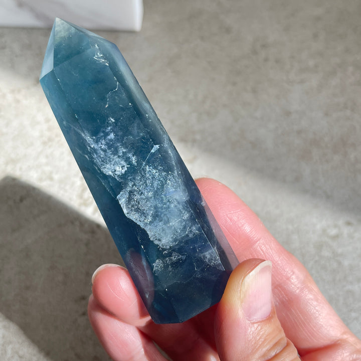 Blue Fluorite Point