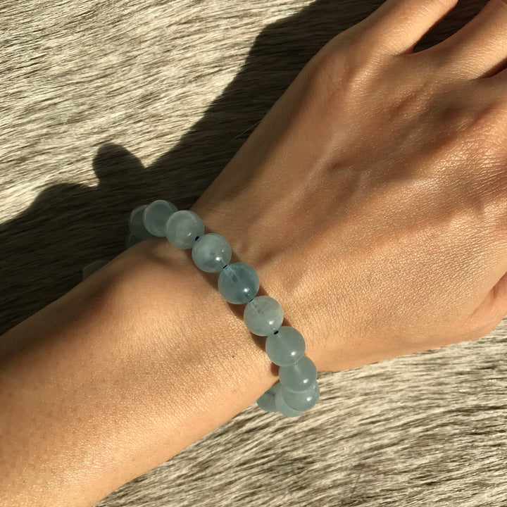 Aquamarine Beaded Bracelet