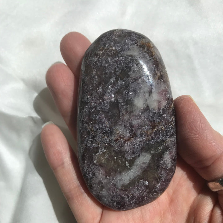 Lepidolite Palm Stone
