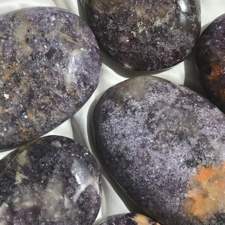 Lepidolite Palm Stone